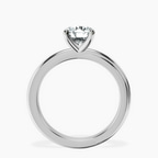 Platinum Juniper Crossover Solitaire Lab Diamond Ring side right image one