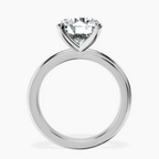 Platinum Juniper Crossover Solitaire Lab Diamond Ring side right image one
