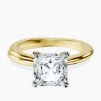 10kt Yellow Gold Juniper Crossover Solitaire Lab Diamond Ring front image