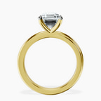 10kt Yellow Gold Juniper Crossover Solitaire Lab Diamond Ring side right image one