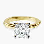14kt Yellow Gold Juniper Crossover Solitaire Lab Diamond Ring front image