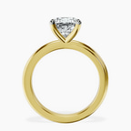 14kt Yellow Gold Juniper Crossover Solitaire Lab Diamond Ring side right image one