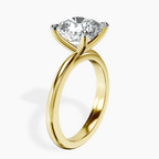 14kt Yellow Gold Juniper Crossover Solitaire Lab Diamond Ring standing product image one
