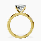 14kt Yellow Gold Juniper Crossover Solitaire Lab Diamond Ring side right image one