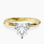 18kt Yellow Gold Juniper Crossover Solitaire Lab Diamond Ring front image
