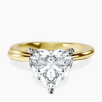 14kt Yellow Gold Juniper Crossover Solitaire Lab Diamond Ring front image