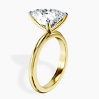 14kt Yellow Gold Juniper Crossover Solitaire Lab Diamond Ring standing product image one
