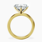 14kt Yellow Gold Juniper Crossover Solitaire Lab Diamond Ring side right image one