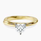 14kt Yellow Gold Juniper Crossover Solitaire Lab Diamond Ring front image