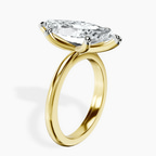 14kt Yellow Gold Juniper Crossover Solitaire Lab Diamond Ring standing product image one