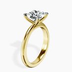 14ct Yellow Gold Juniper Crossover Solitaire Lab Diamond Ring standing product image one