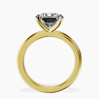 10kt Yellow Gold Juniper Crossover Solitaire Lab Diamond Ring side right image one