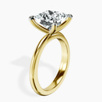 14kt Yellow Gold Juniper Crossover Solitaire Lab Diamond Ring standing product image one