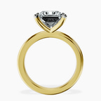14kt Yellow Gold Juniper Crossover Solitaire Lab Diamond Ring side right image one