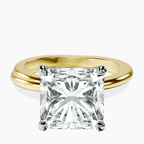 14kt Yellow Gold Juniper Crossover Solitaire Lab Diamond Ring front image