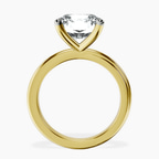 14kt Yellow Gold Juniper Crossover Solitaire Lab Diamond Ring side right image one
