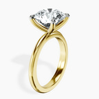 10kt Yellow Gold Juniper Crossover Solitaire Lab Diamond Ring standing product image one