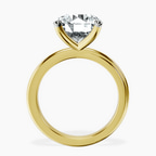 10kt Yellow Gold Juniper Crossover Solitaire Lab Diamond Ring side right image one