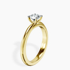 10kt Yellow Gold Juniper Crossover Solitaire Lab Diamond Ring standing product image one