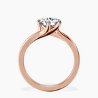2.82 ct. round Seraphina Solitaire Ring in 18kt rose gold side right image one