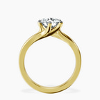 14kt Yellow Gold Seraphina Twist Prongs Solitaire 2mm Lab Diamond Ring side right image one