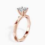 1.02 ct. cushion Magnolia Solitaire Ring in 18kt rose gold standing product image one