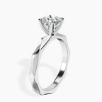 1.49 ct. cushion Magnolia Solitaire Ring in 10kt white gold standing product image one