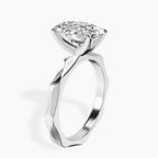 2.06 ct. oval Magnolia Solitaire Ring in 18kt white gold standing product image one