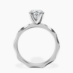 2.06 ct. oval Magnolia Solitaire Ring in 18kt white gold side right image one