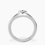 Platinum Calliope Bezel Floating Solitaire Lab Diamond Ring side right image one
