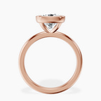 2.29 ct. cushion Eugenia Solitaire Ring in 14kt rose gold side right image one
