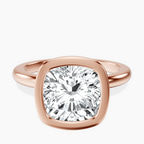 18kt Rose Gold Eugenia Classic Bezel Solitaire Lab Diamond Ring front image