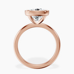 18kt Rose Gold Eugenia Classic Bezel Solitaire Lab Diamond Ring side right image one