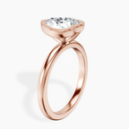 2.71 ct. heart Eugenia Solitaire Ring in 10kt rose gold standing product image one