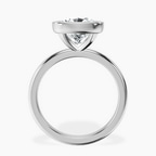 18kt White Gold Eugenia Classic Bezel Solitaire Lab Diamond Ring side right image one