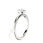 14kt White Gold Eugenia Classic Bezel Solitaire Lab Diamond Ring standing product image one