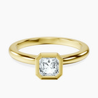 18kt Yellow Gold Eugenia Classic Bezel Solitaire Lab Diamond Ring front image
