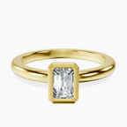 10kt Yellow Gold Eugenia Classic Bezel Solitaire Lab Diamond Ring front image