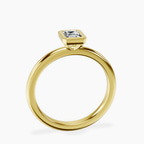 10kt Yellow Gold Eugenia Classic Bezel Solitaire Lab Diamond Ring side right image one