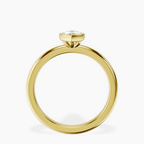10kt Yellow Gold Eugenia Classic Bezel Solitaire Lab Diamond Ring side right image one