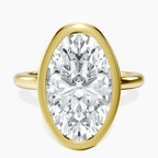 18kt Yellow Gold Eugenia Classic Bezel Solitaire Lab Diamond Ring front image