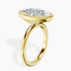 18kt Yellow Gold Eugenia Classic Bezel Solitaire Lab Diamond Ring standing product image one