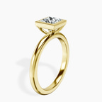18kt Yellow Gold Eugenia Classic Bezel Solitaire Lab Diamond Ring standing product image one
