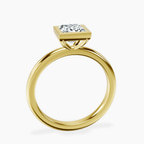 18kt Yellow Gold Eugenia Classic Bezel Solitaire Lab Diamond Ring side right image one