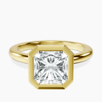 10kt Yellow Gold Eugenia Classic Bezel Solitaire Lab Diamond Ring front image