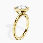 10kt Yellow Gold Eugenia Classic Bezel Solitaire Lab Diamond Ring standing product image one