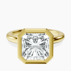 18kt Yellow Gold Eugenia Classic Bezel Solitaire Lab Diamond Ring front image