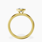 18kt Yellow Gold Eugenia Classic Bezel Solitaire Lab Diamond Ring side right image one