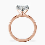 10kt Rose Gold Mildred Hidden Halo Solitaire Lab Diamond Ring side right image one
