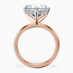 10kt Rose Gold Mildred Hidden Halo Solitaire Lab Diamond Ring side right image one